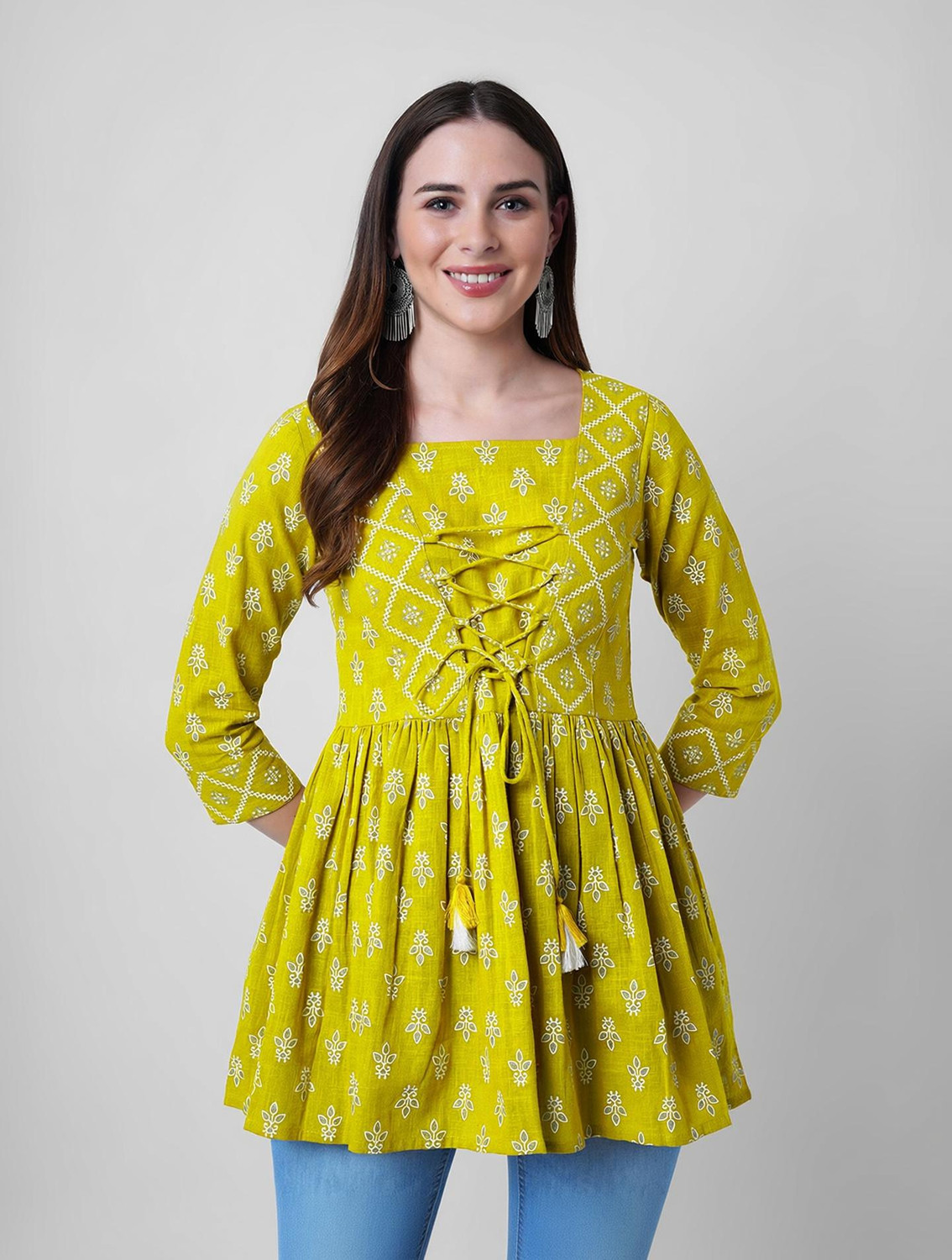 God Bless Casual Printed Women Multicolor Top