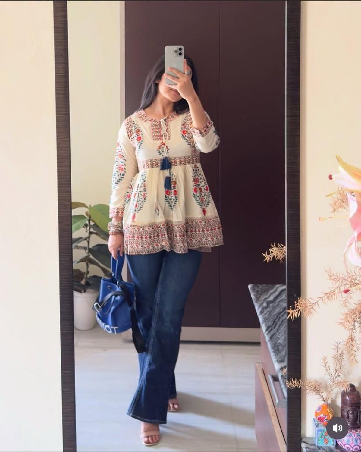 Image of ERAFASHION Party Printed Women Multicolor Top