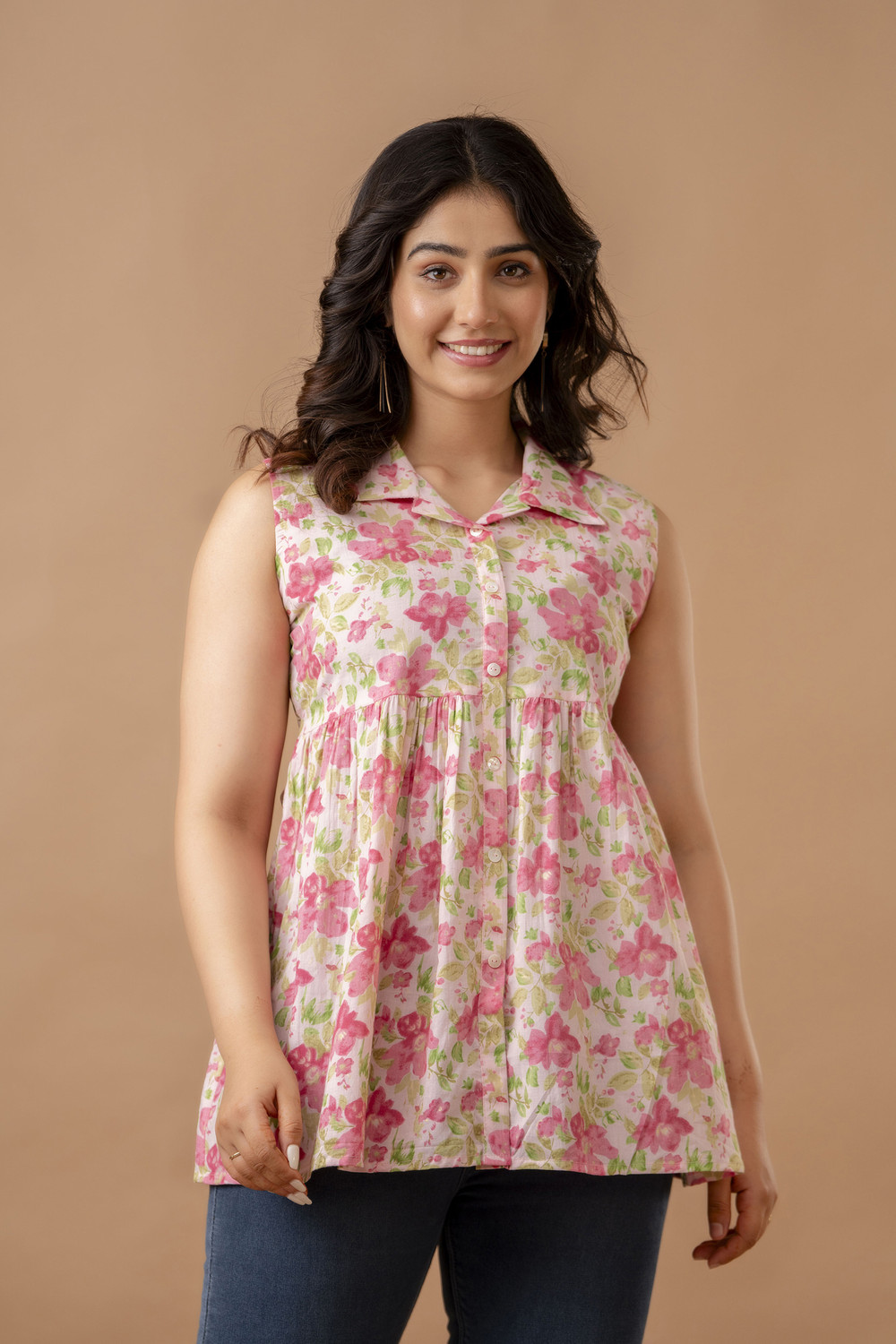 Image of VIPY HANGER Casual Printed Women Multicolor Top