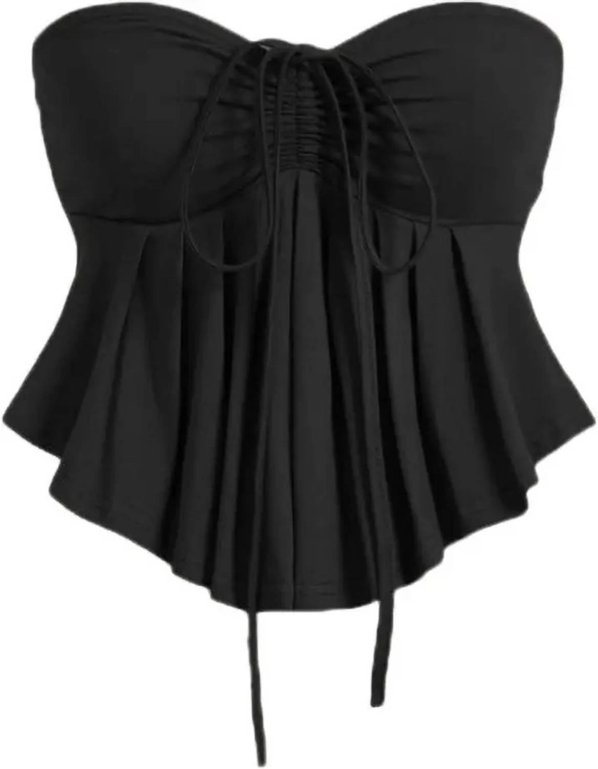 Projas Casual Sleeveless Solid Women Black Top