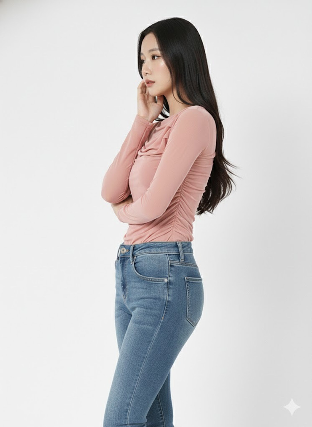 Image of urban streetwear Casual Solid Women Multicolor Top