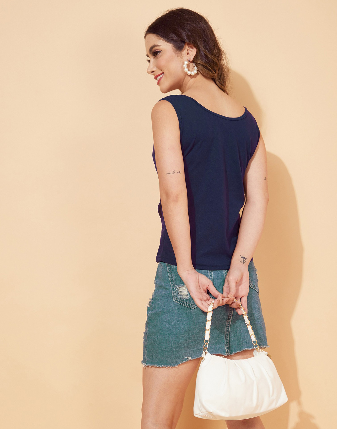 Image of Selvia Casual Solid Women Blue Top