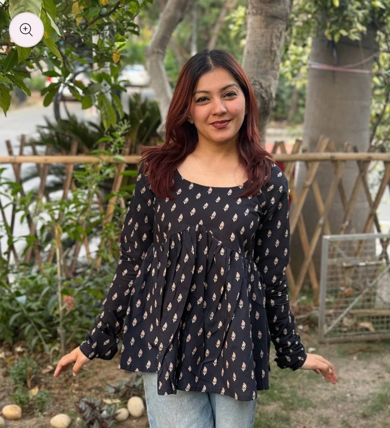 ASPIRETEXT Casual Printed Women Black Top