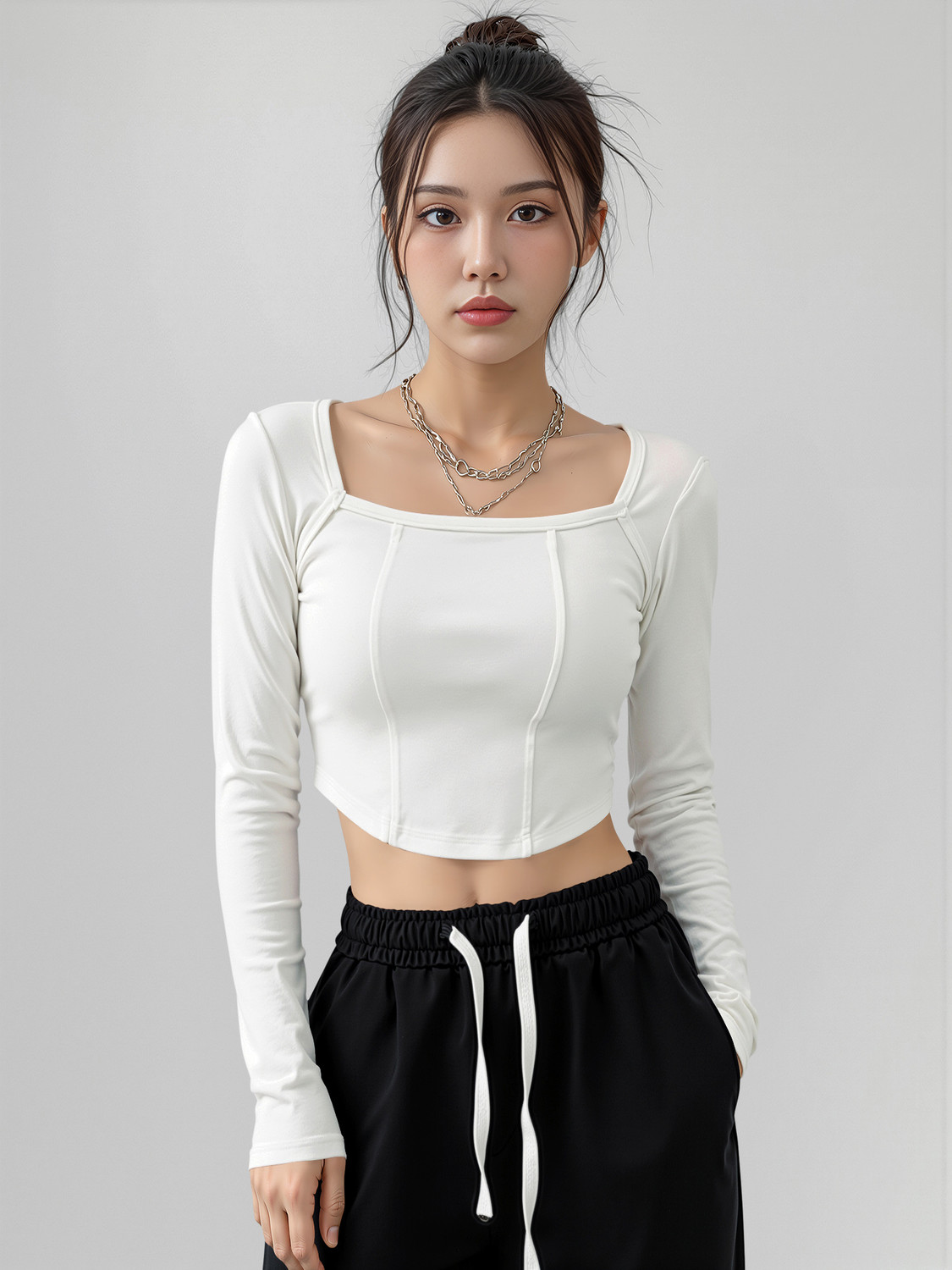 Image of Dream Beauty Fashion Casual Solid Women White Top