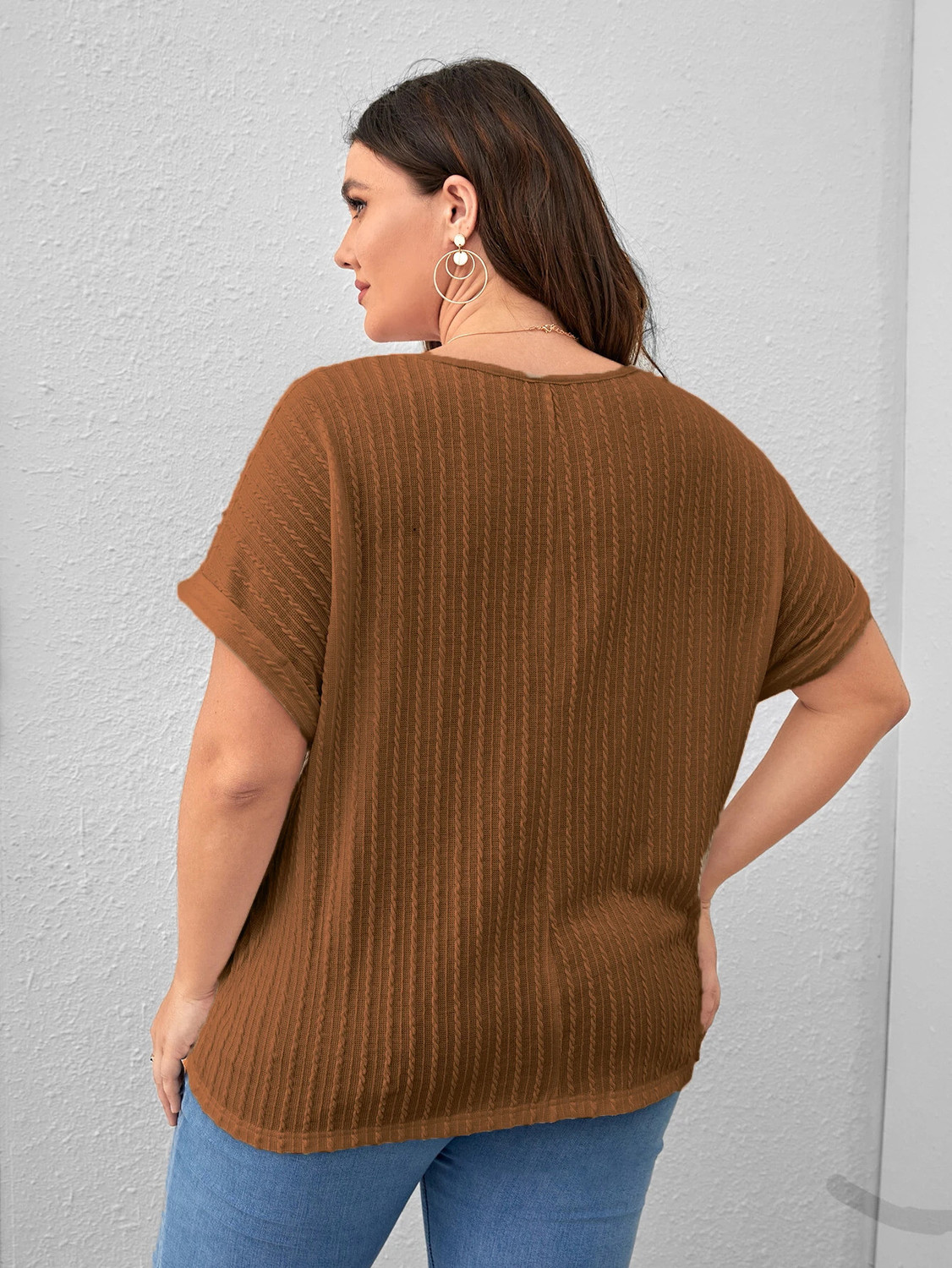 Image of Zilcon Casual Solid Women Brown Top