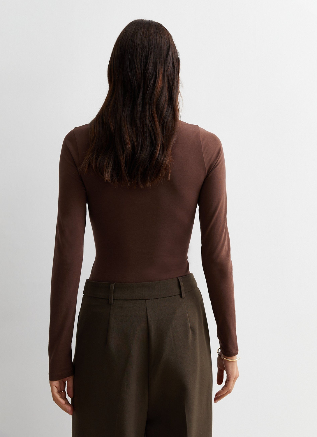 Image of SIGHTBOMB Casual Solid Women Brown Top