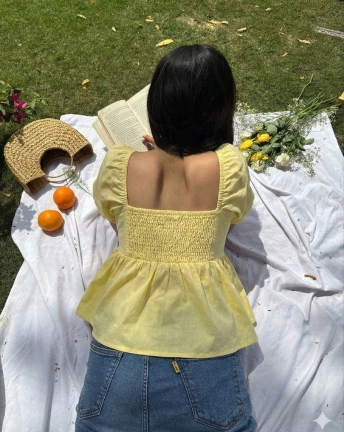 Image of NUSARA Casual Printed Women Yellow Top