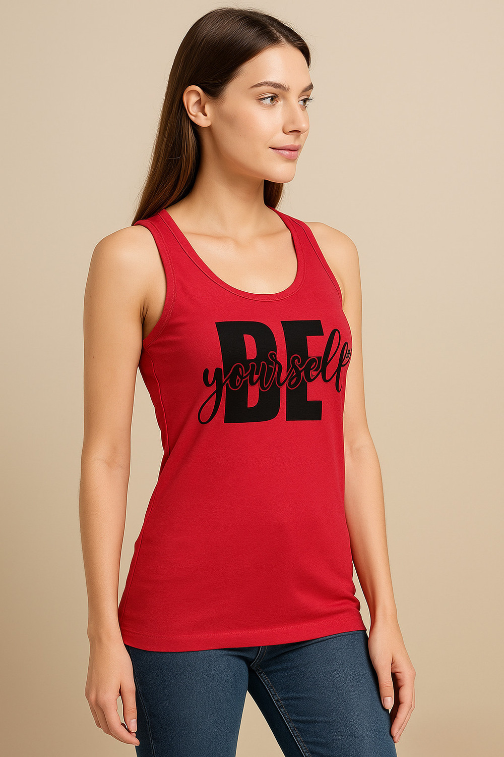 Image of Fleximaa Casual Printed Women Orange Top