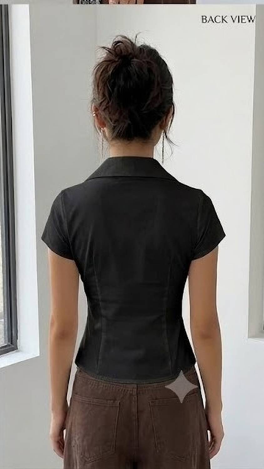 HOMODA Women Black Top - Image 4