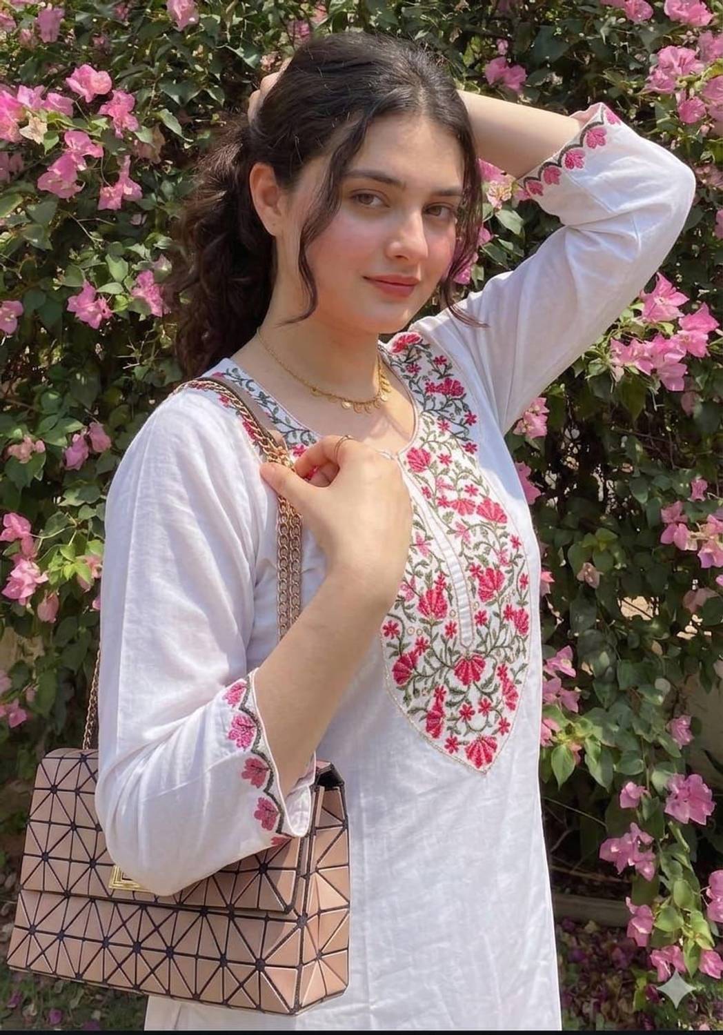 Parakash Casual Embroidered Women White Top - Image 1