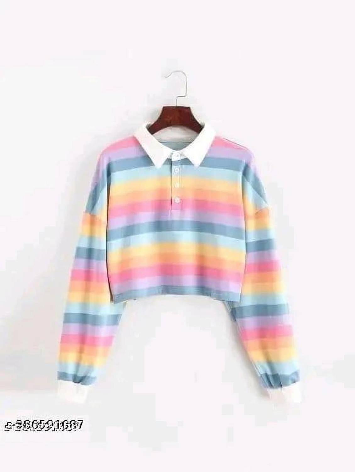 barf blech Casual Striped Women Multicolor Top