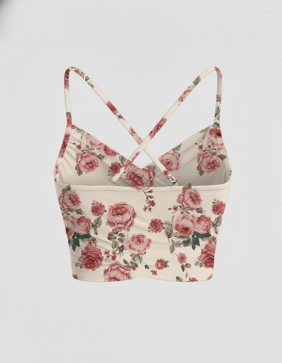 Image of PATTZALA Party Floral Print Women Beige Top