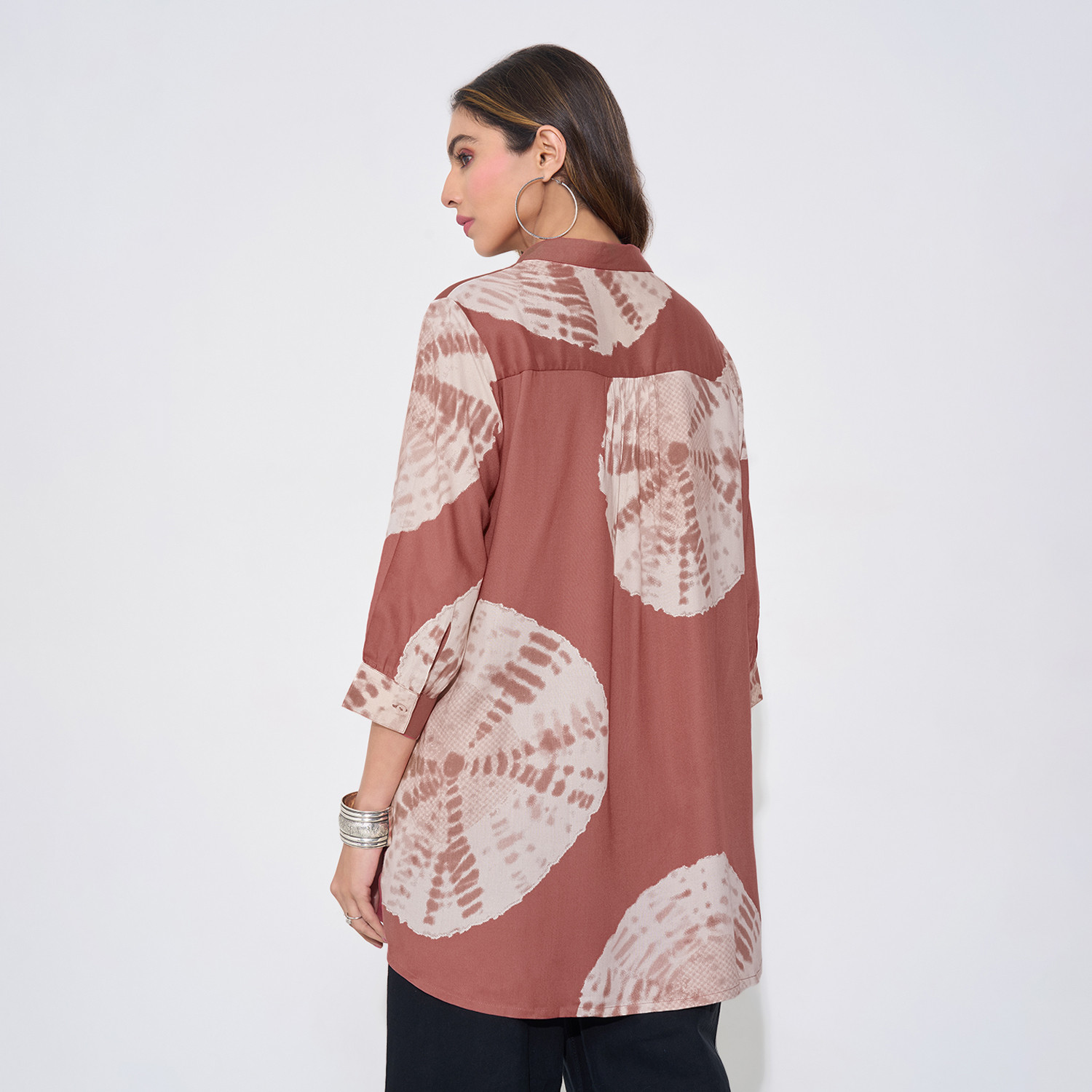 Image of Rangmanch by Pantaloons Casual Printed Women Pink Top