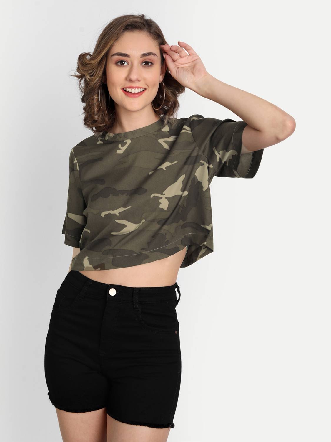 CHARMGAL Casual Printed Women Multicolor Top