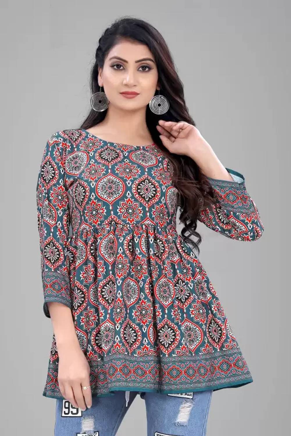 Shyam Handicraft Women Printed A-line Kurta