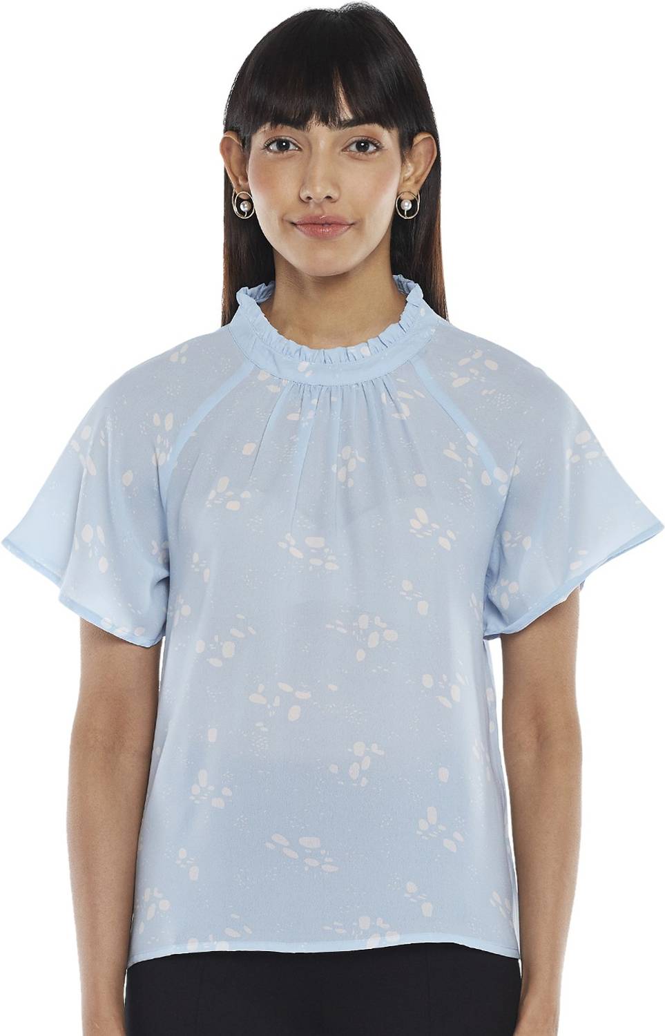 Annabelle by Pantaloons Casual Printed Women Blue Top