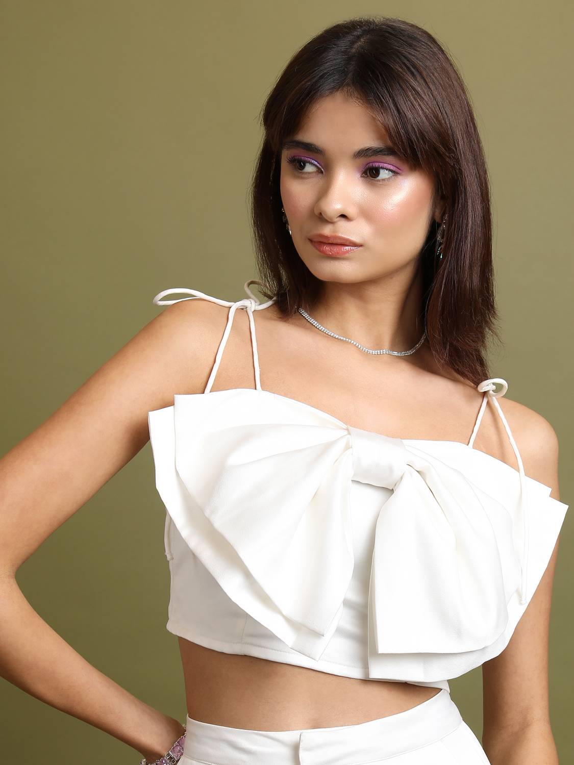 Tokyo Talkies Casual Solid Women White Top - Buy Tokyo Talkies
