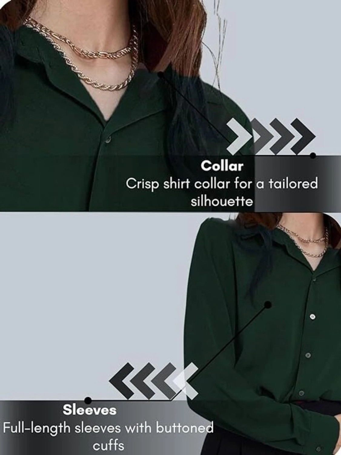 Image of Leriya Fashion Casual Solid Women Green Top