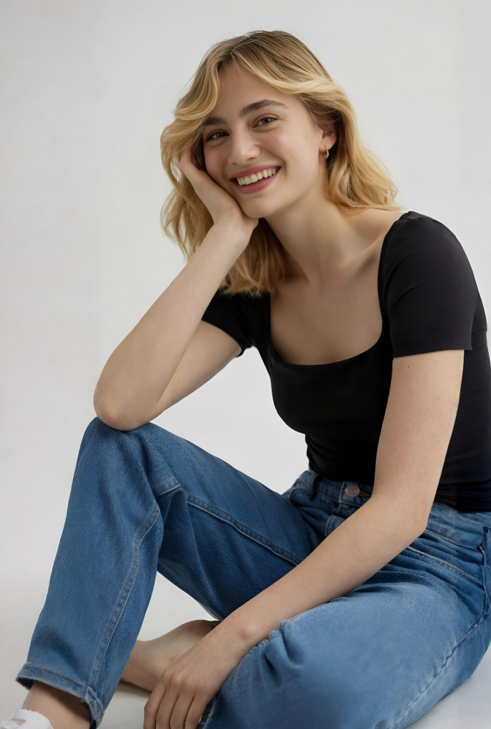 Image of SIGHTBOMB Party Solid Women Black Top