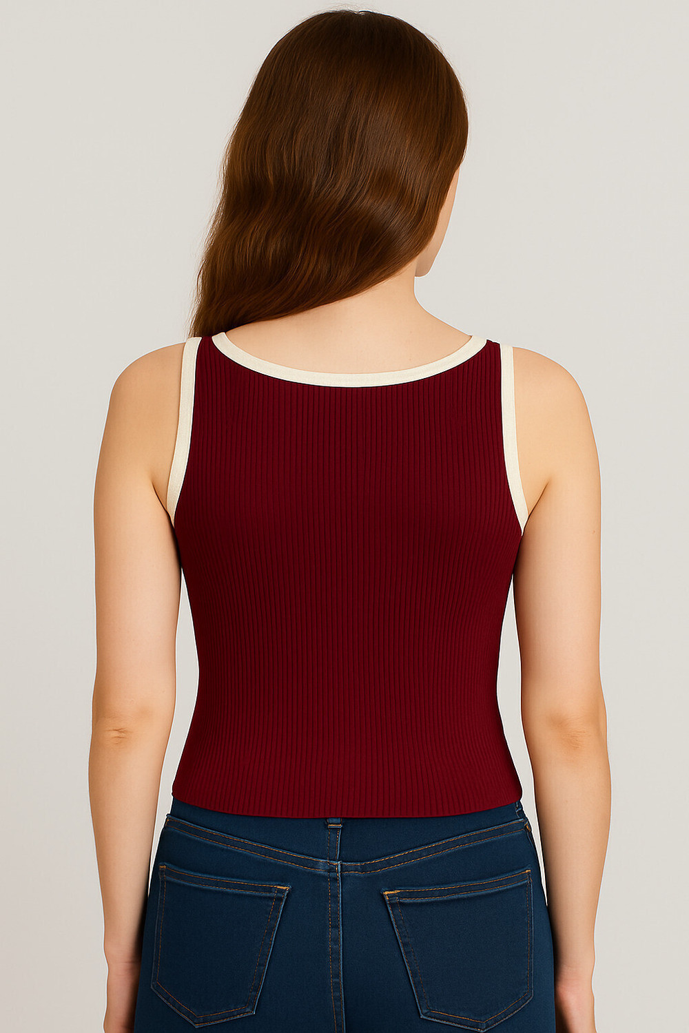 Image of shoptowear Party Solid Women Maroon Top