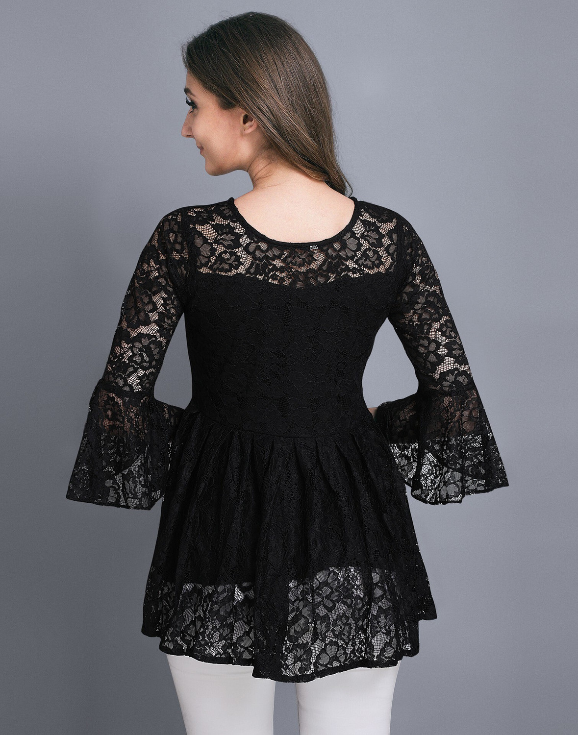 Image of Khushi Fab Women Fit and Flare Black Above Knee /Mid Thigh Length Dress