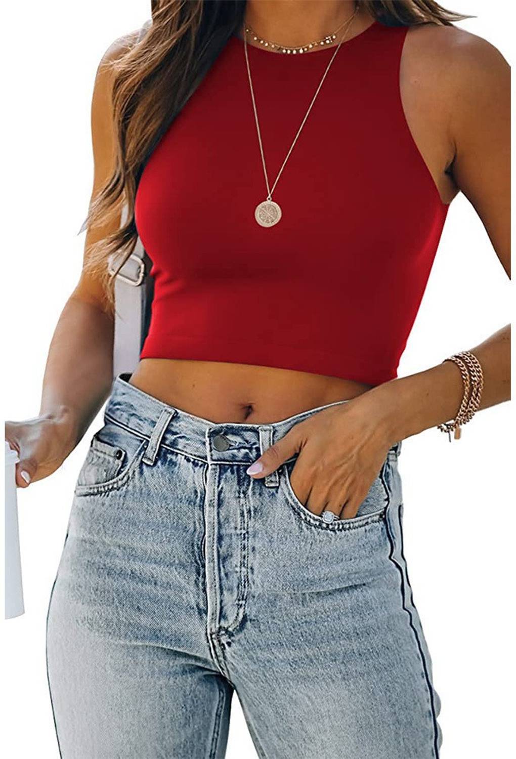 BoStreet Casual Solid Women Red Top