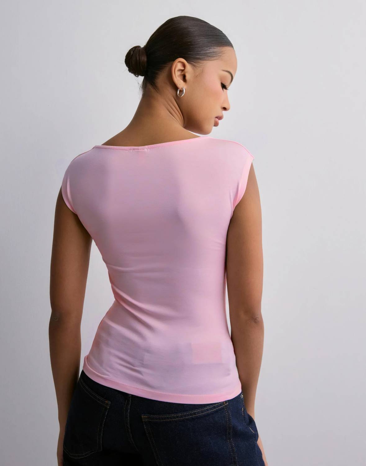 SIGHTBOMB Casual Solid Women Pink Top - Image 2