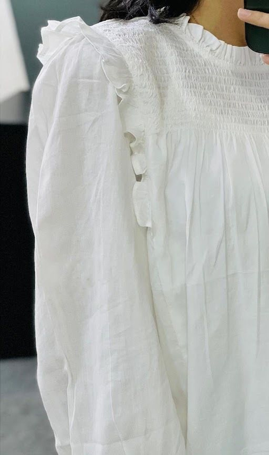 Image of Sahajanand etp Casual Self Design Women White Top