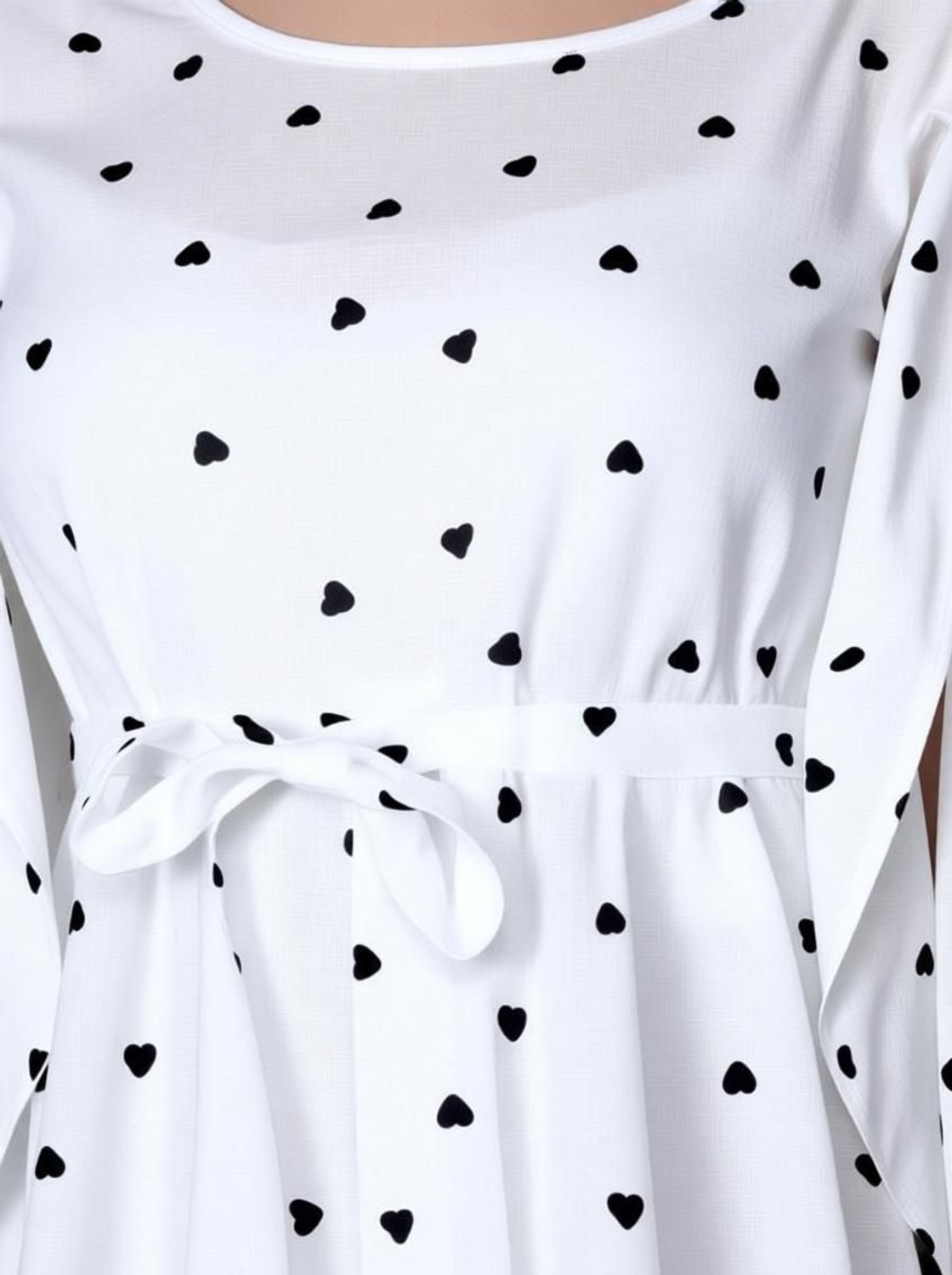 Image of DMT Ethnic Casual Printed Women White, Black Top