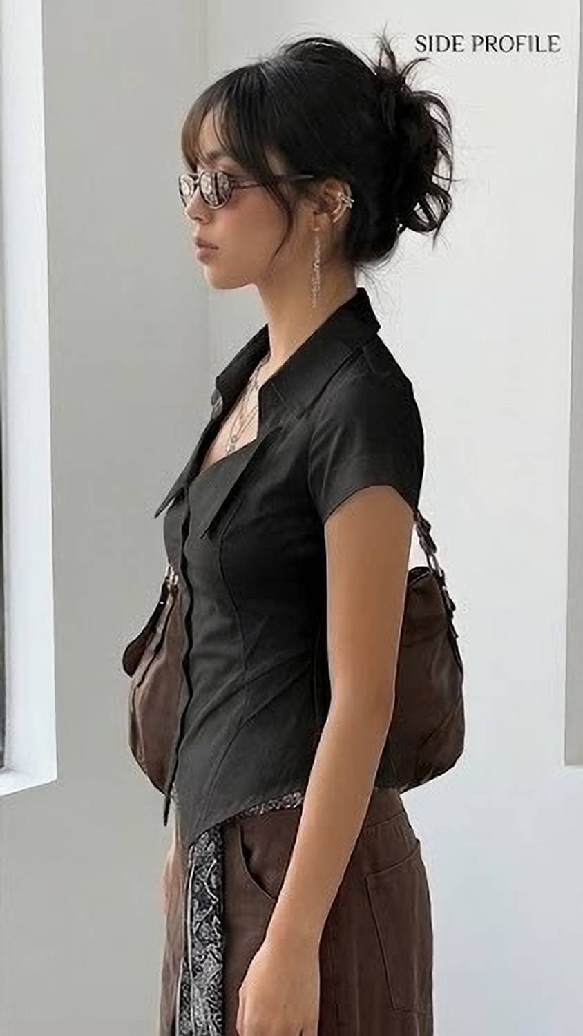 HOMODA Women Black Top - Image 2