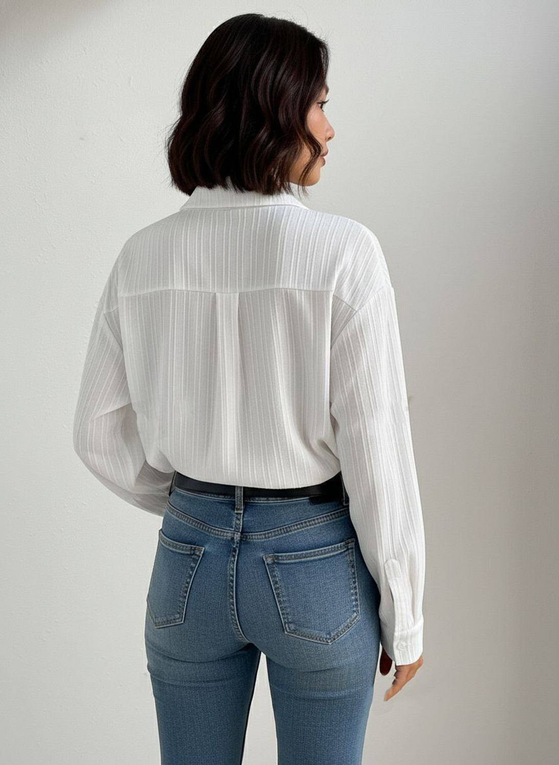 Image of Leriya Fashion Casual Self Design Women White Top