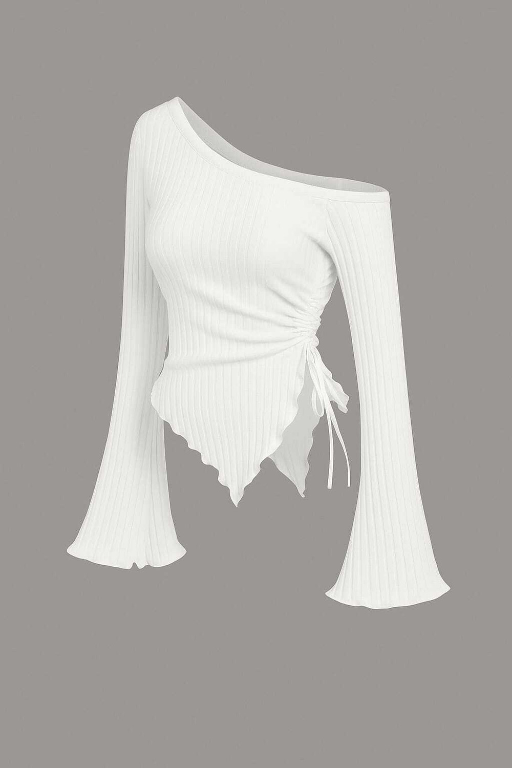 Image of SUKARMI Casual Self Design Women White Top