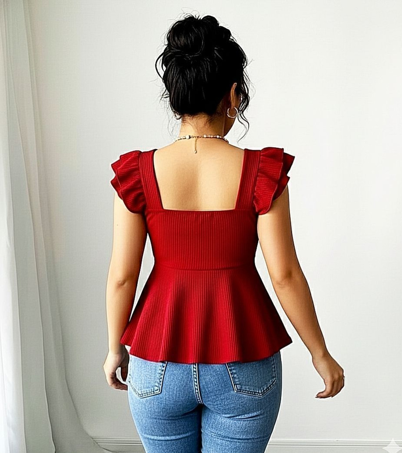 Image of Hasan Enterprise Casual Solid Women Maroon Top