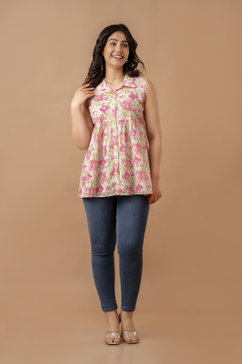 Image of VIPY HANGER Casual Printed Women Multicolor Top