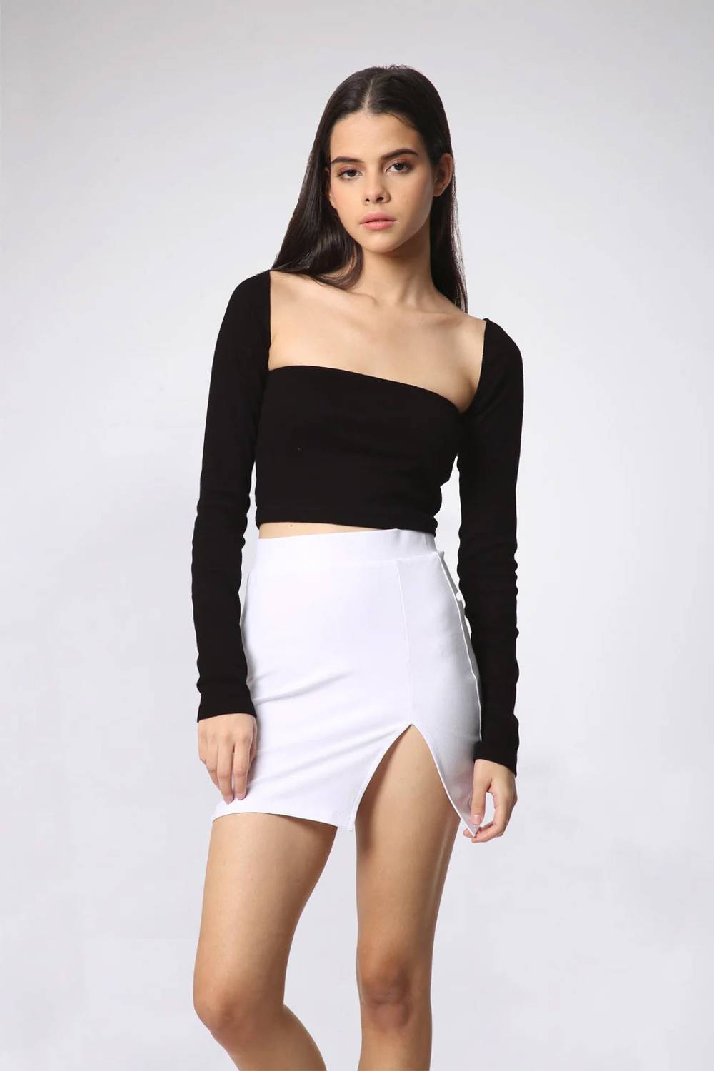 Bonkers Corner Casual Solid Women Black Top