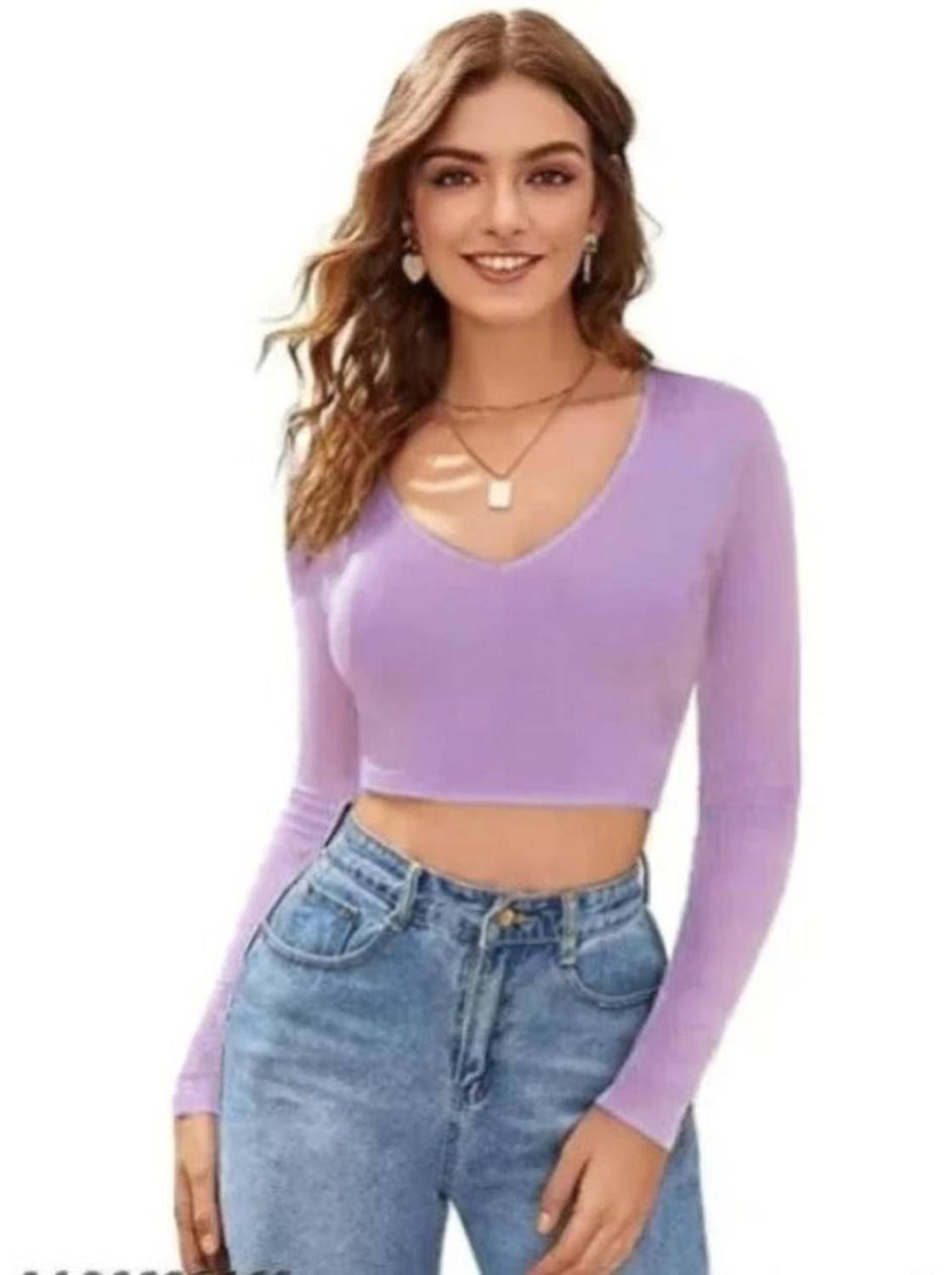 Absorbing Casual Solid Women Purple Top