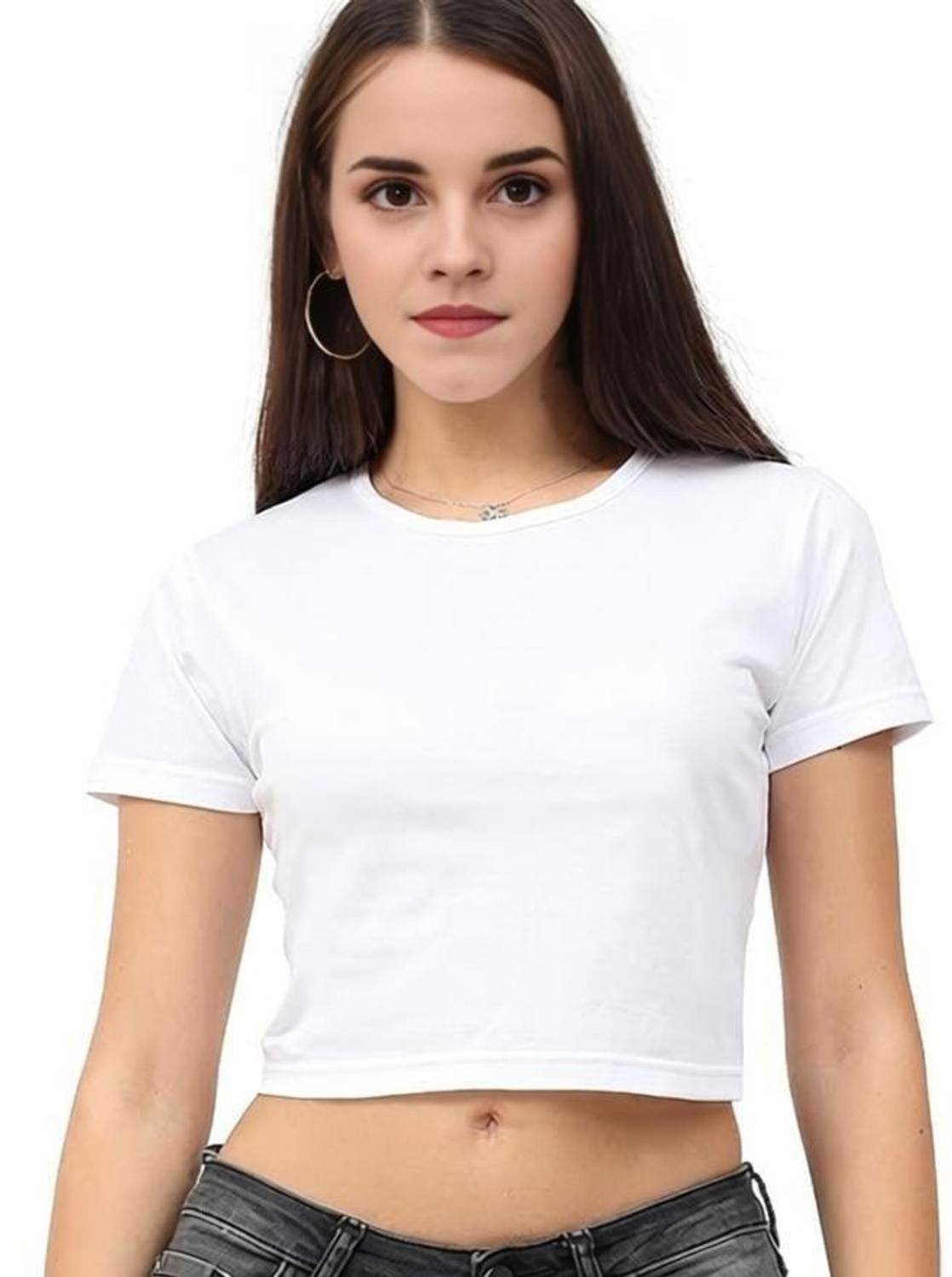 mixale Casual Solid Women White Top