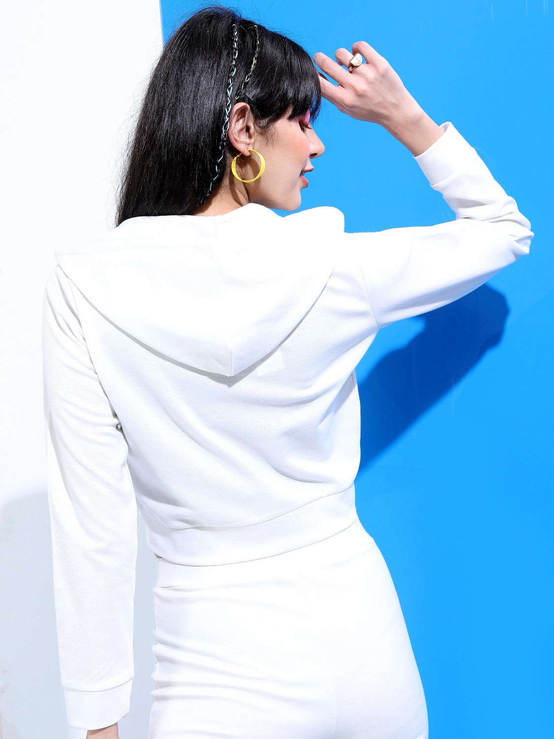 Image of Tokyo Talkies Party Solid Women White Top