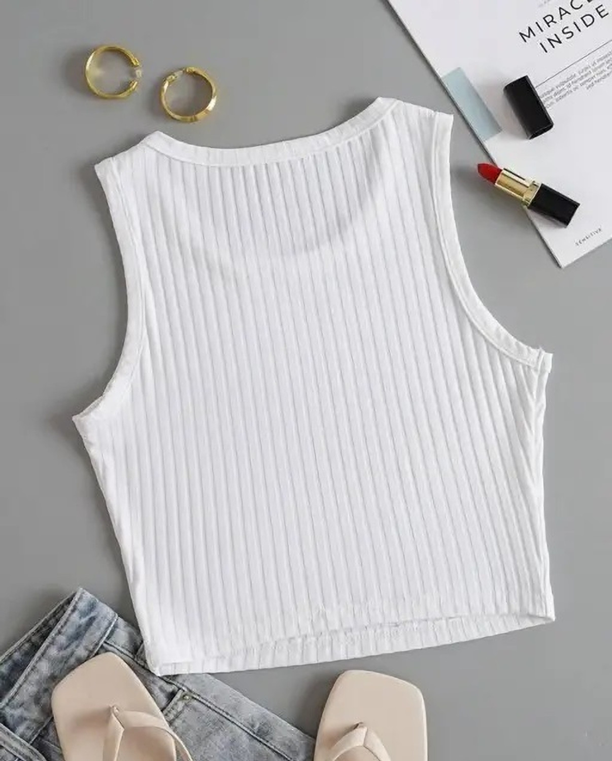 Image of Bartus Casual Printed Women White Top