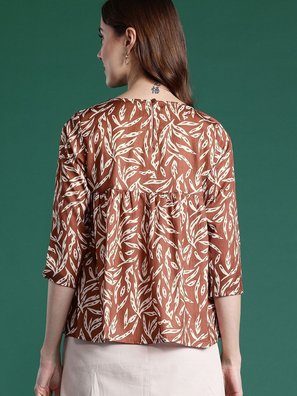 Image of Dressberry Casual Printed Women Red Top