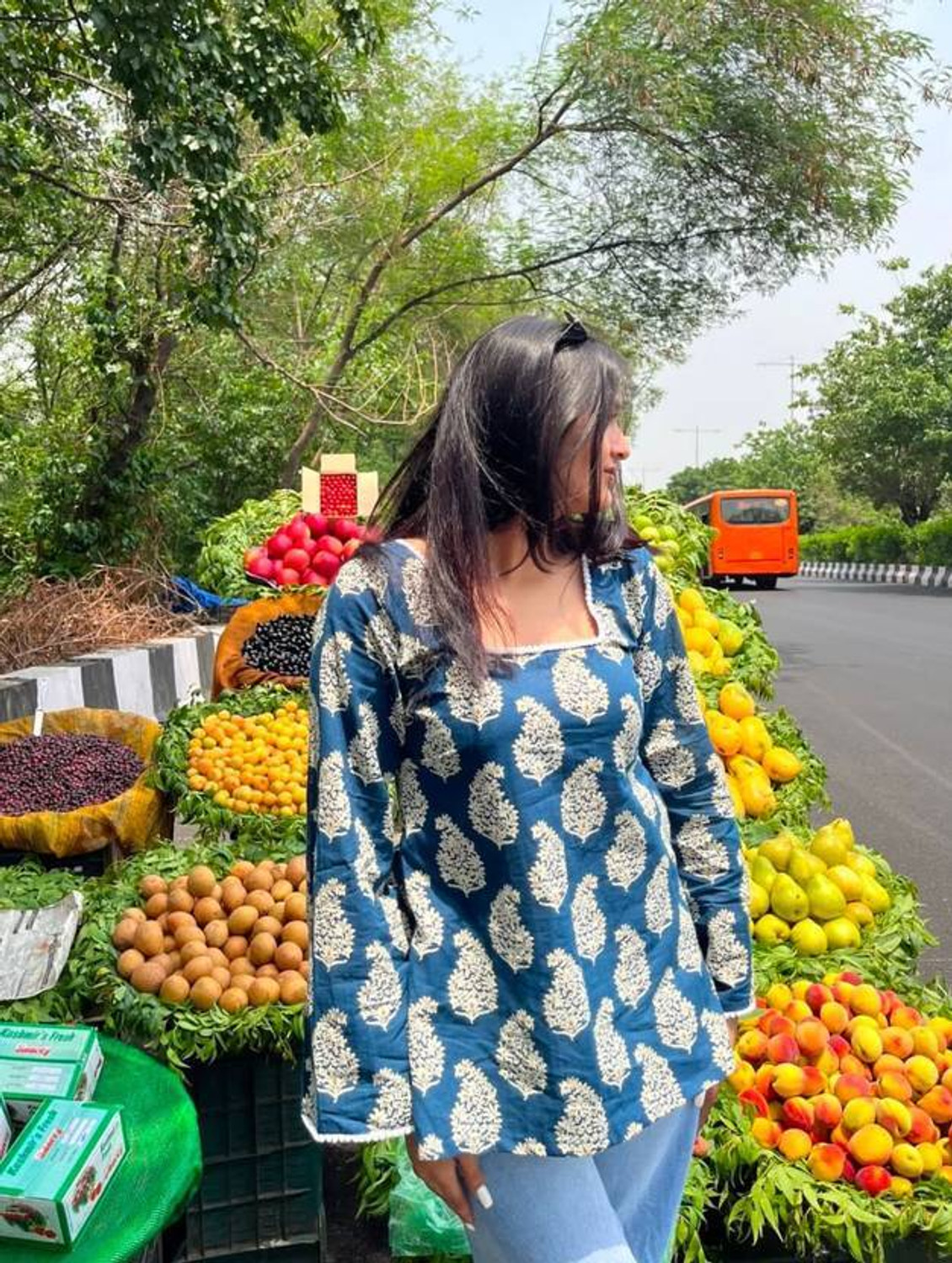 Image of Panchiraj Women Printed A-line Kurta