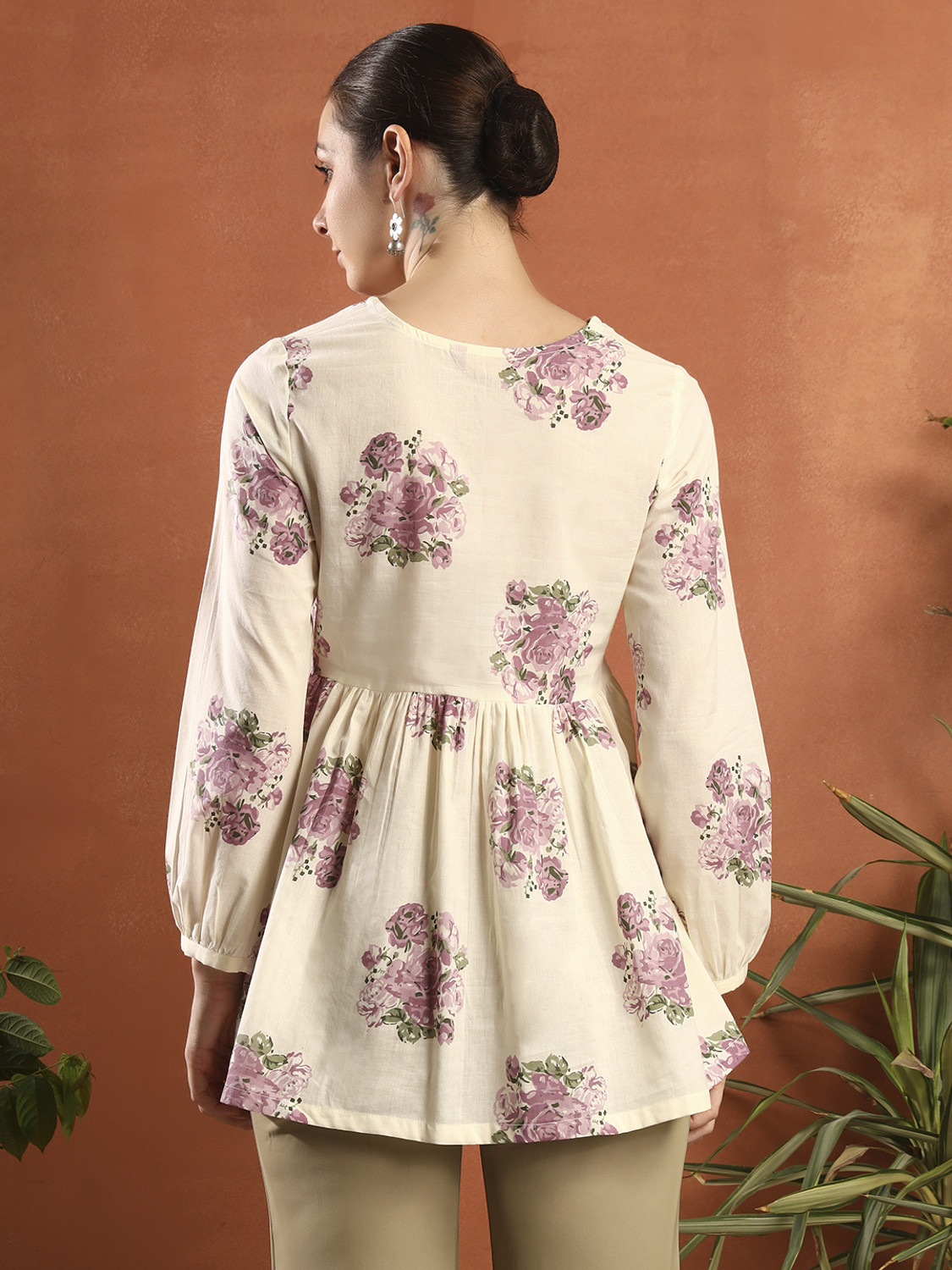 Image of Kirnya Casual Printed Women Blue Top