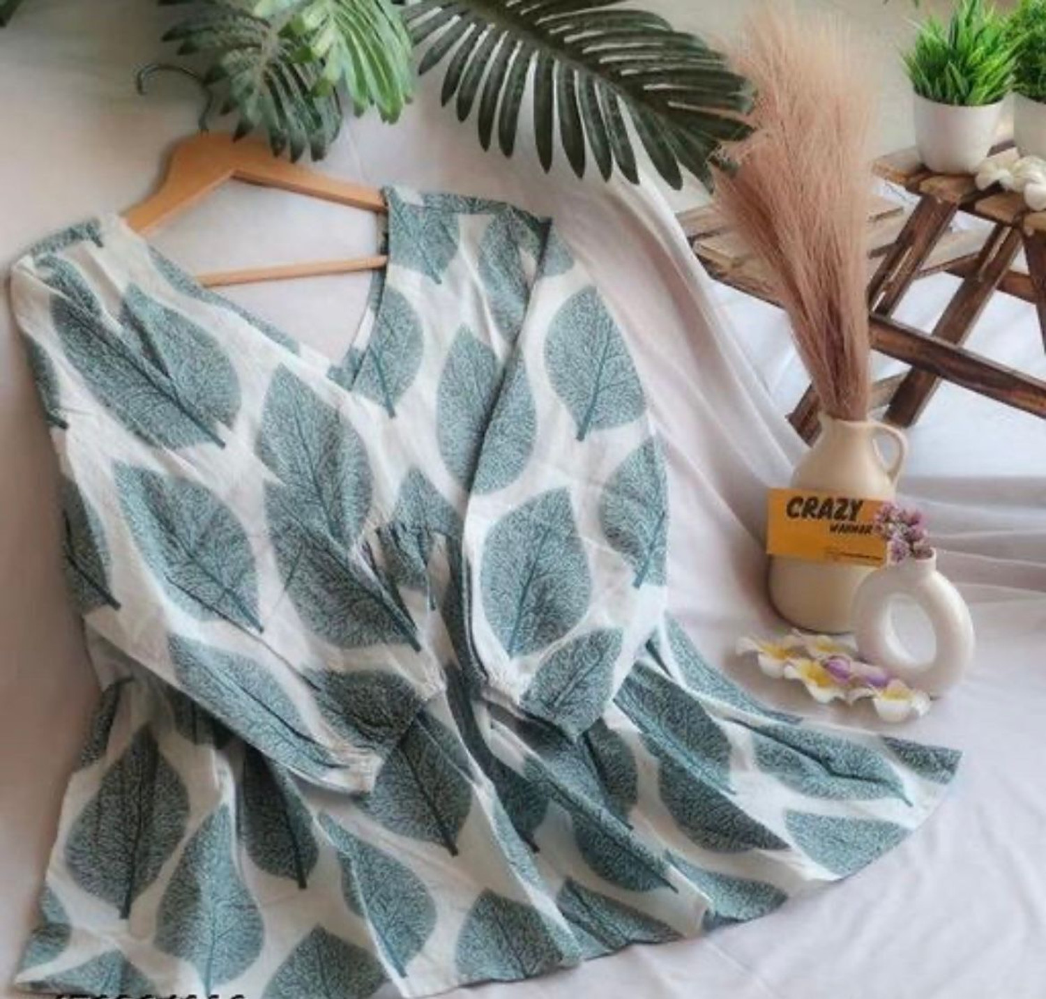 Image of AMANFAB Casual Printed Women White Top