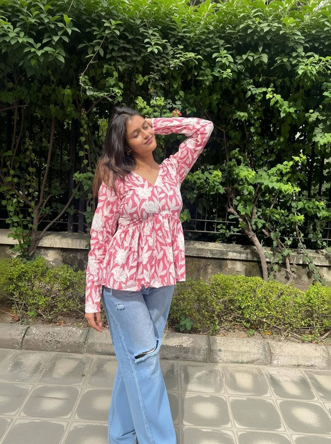 GYANICREATION Formal Printed Women Pink Top