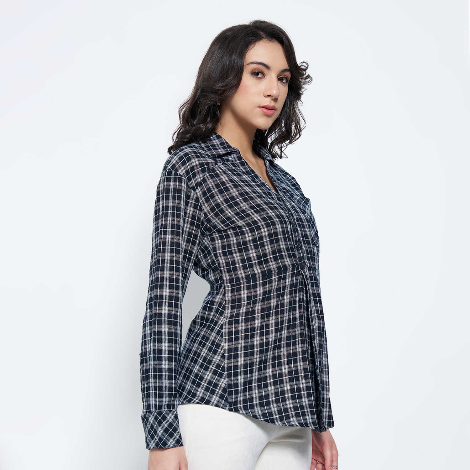 Image of Honey By Pantaloons Casual Printed Women Black Top