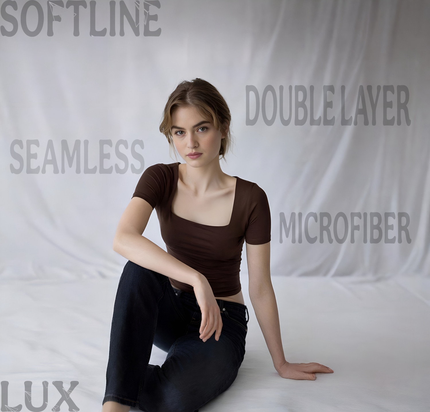 Image of SIGHTBOMB Party Solid Women Brown Top