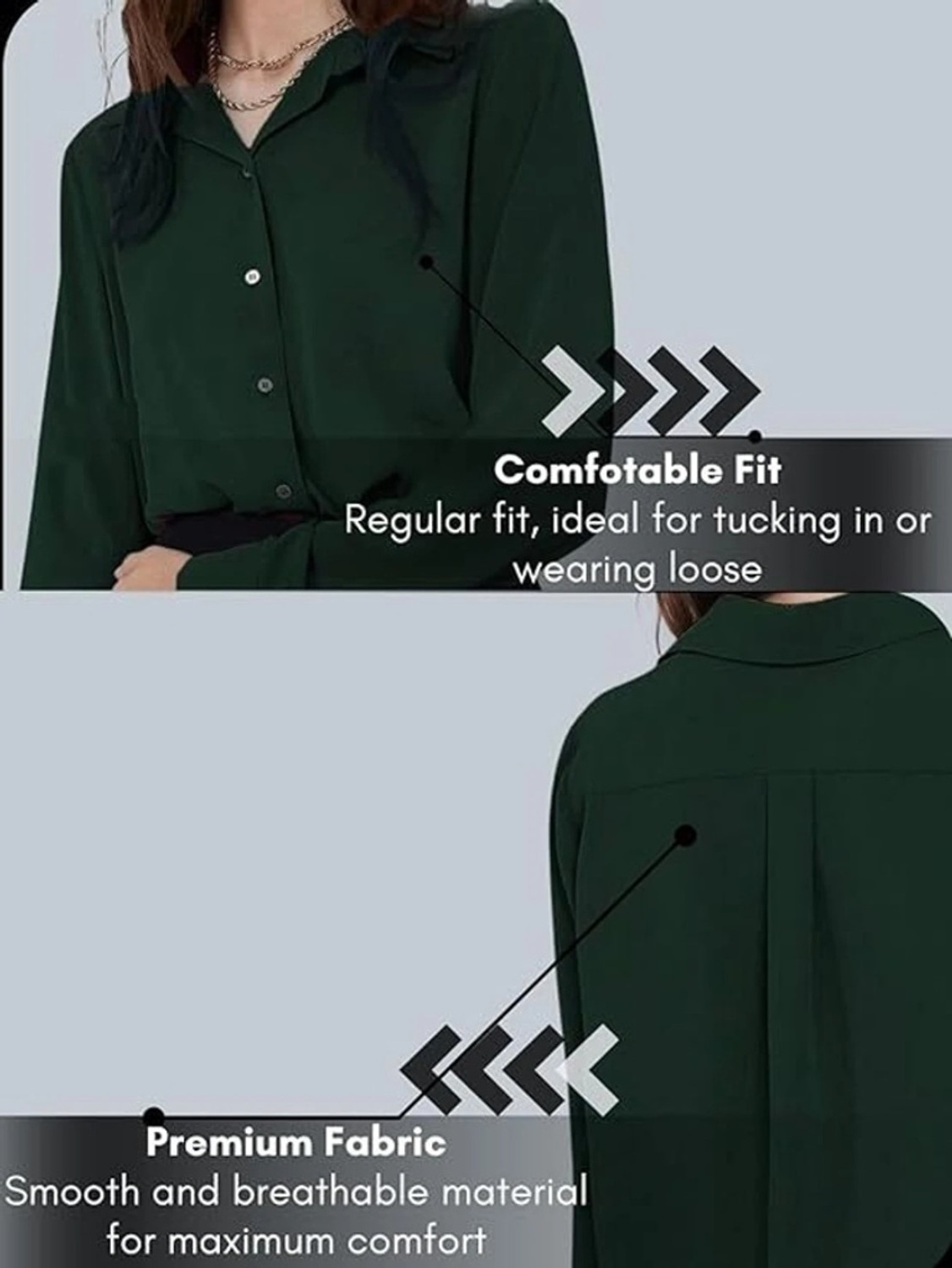 Image of Leriya Fashion Casual Solid Women Green Top
