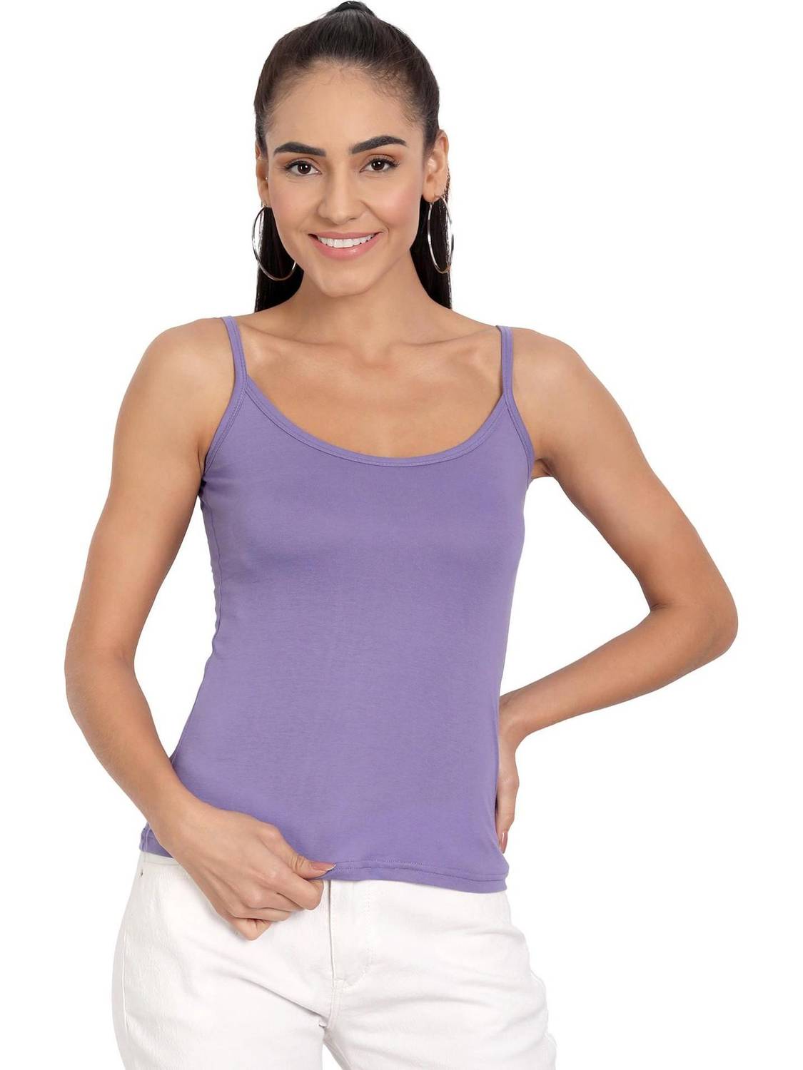 Blazon Casual Solid Women Purple Top