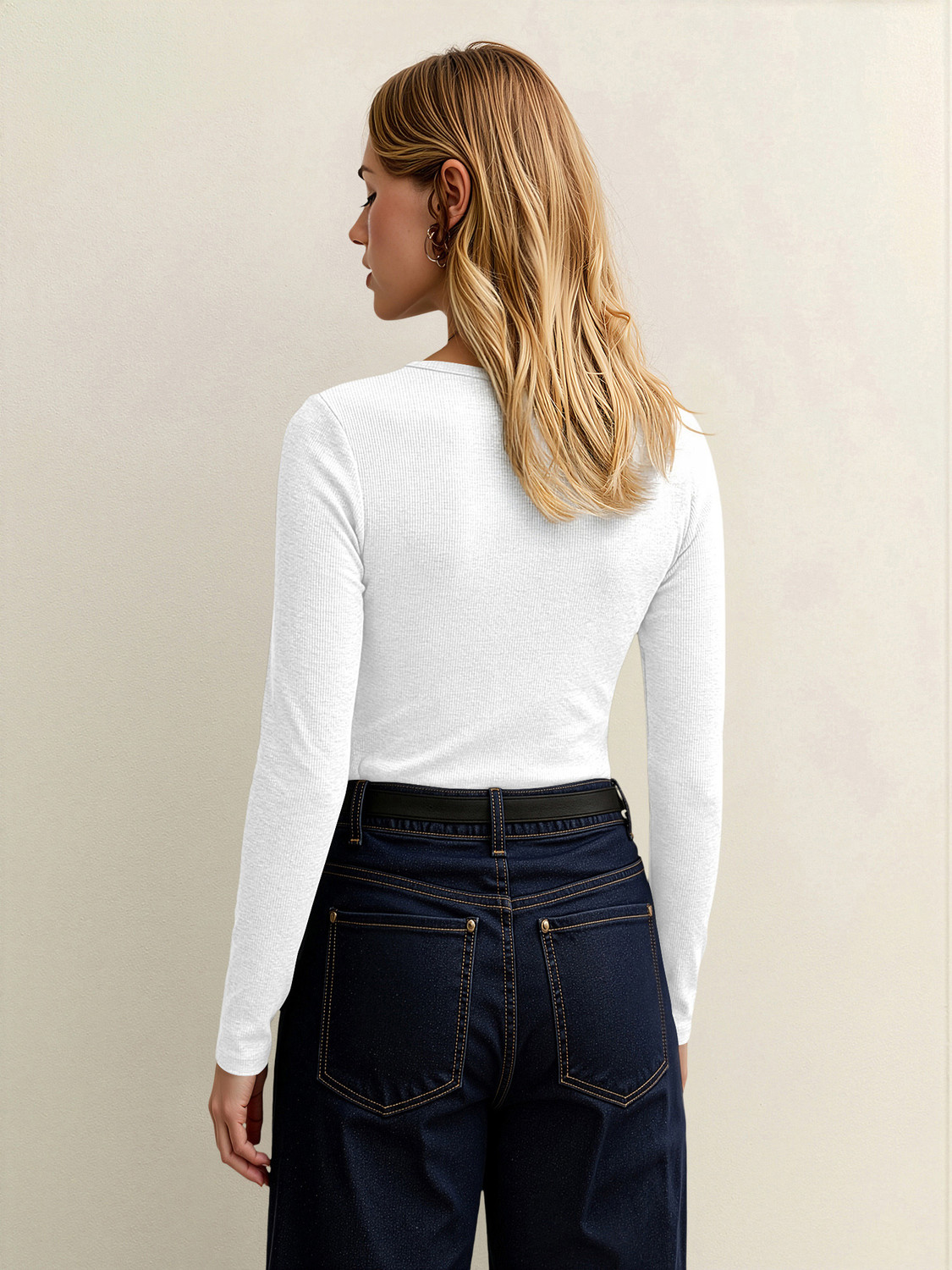 Image of Dream Beauty Fashion Casual Solid Women White Top