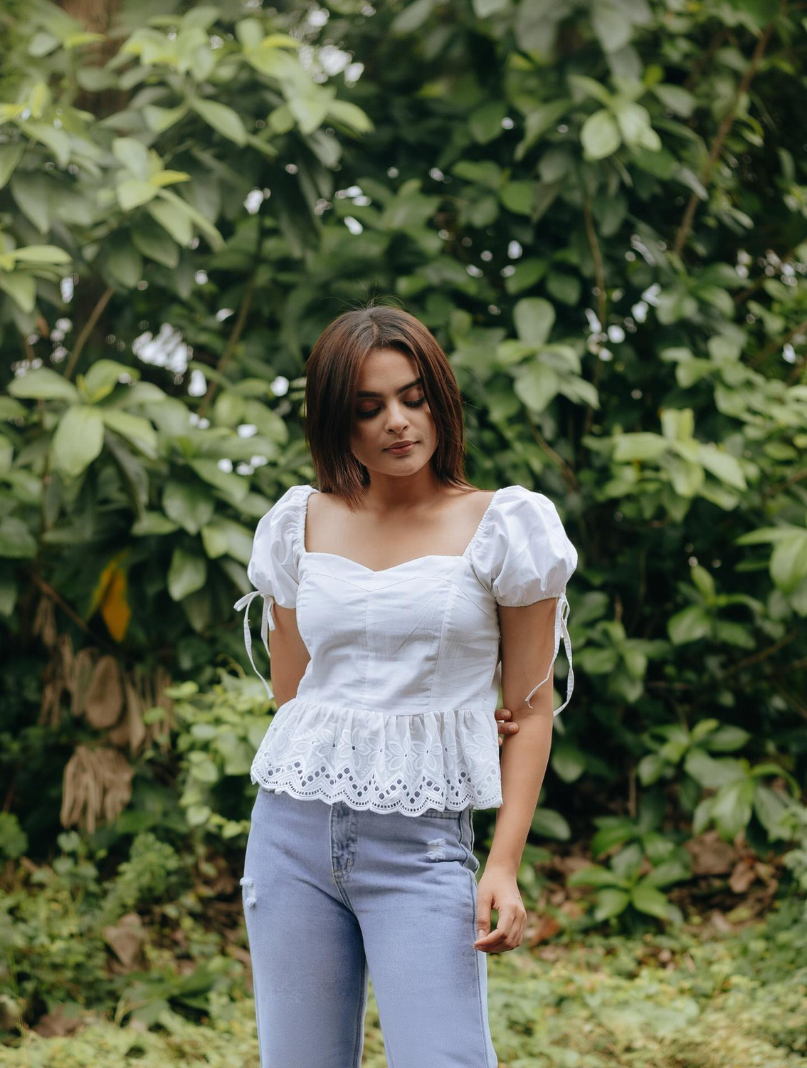 Image of Sahajanand etp Casual Solid Women White Top